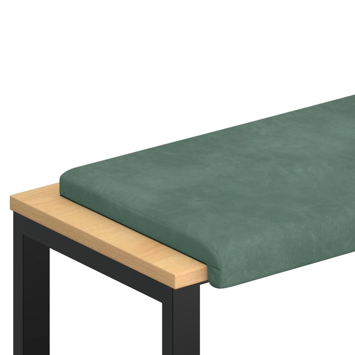 Perna pentru banca vidaXL, Catifea Verde Marii Adancime 35 cm
