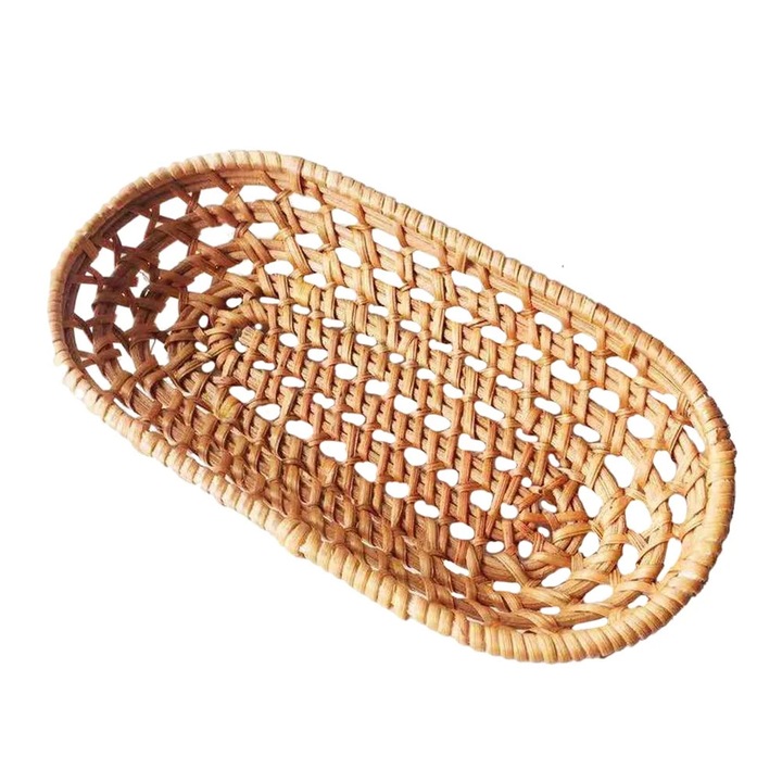 Cos depozitare ratan YANYXR, maro, 18x9.5x3cm