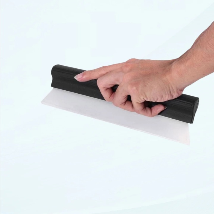 Szilikon autó ablaktörlő lapát, csúszásmentes fogantyú, átlátszó, 30cm