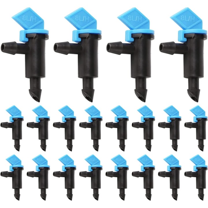 200 db öntöző csepegtető készlet 2 GPH 8L/H kerti használatra 4mm 7mm