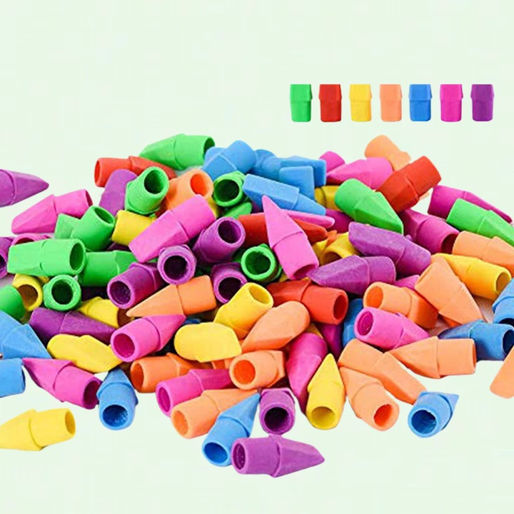 Radiera capac, set 120 bucati, multicolor