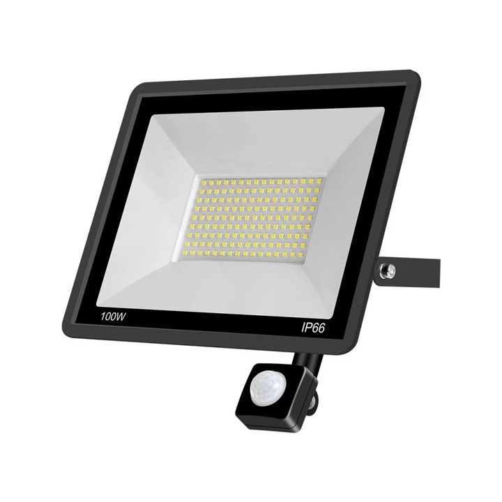 YANYXR 30W LED reflektor, mozgásérzékelő, IP65, fehér, 30x15x5cm