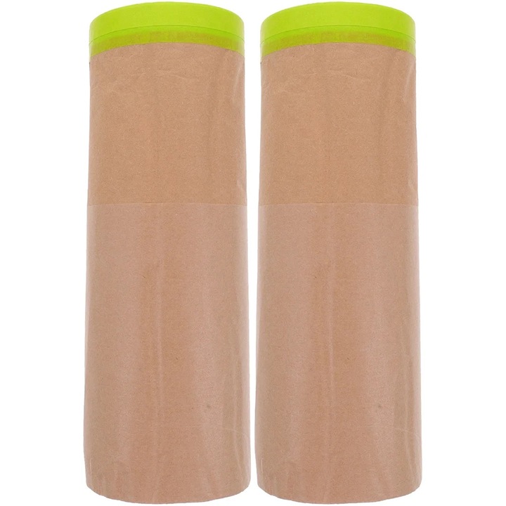 Hartie mascare YANYXR, kraft si washi, 25x6.5x6.5cm, set 2 role