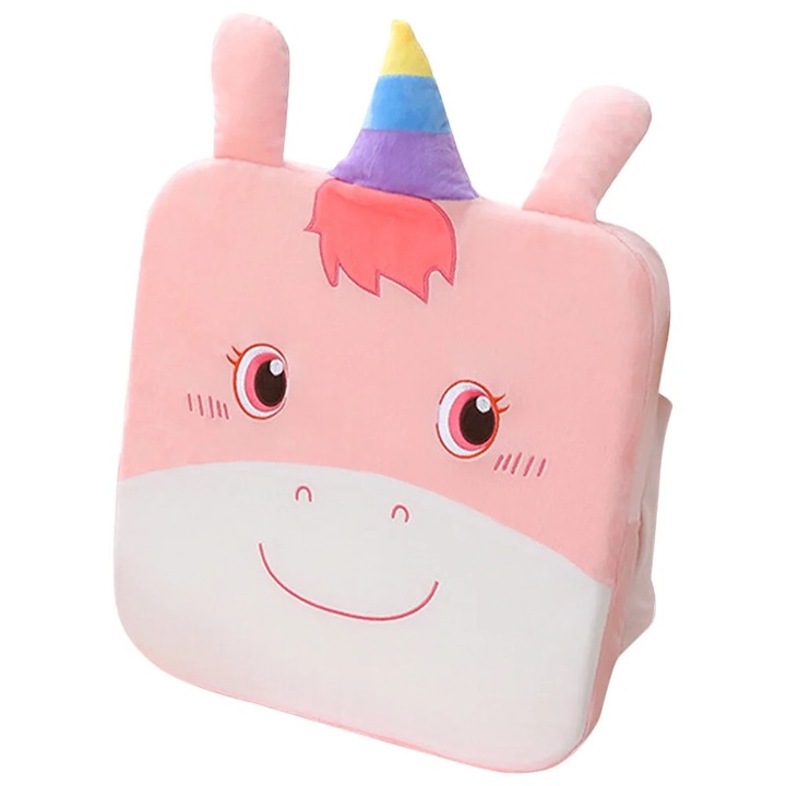 Perna inaltatoare pentru scaun de masa copii roz 43.5x38x5cm bumbac