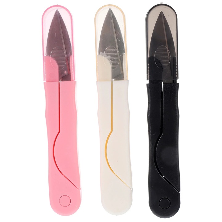 Set 3 foarfece YANYXR, taieturi precise, multicolor, 11x1.5x1.5cm
