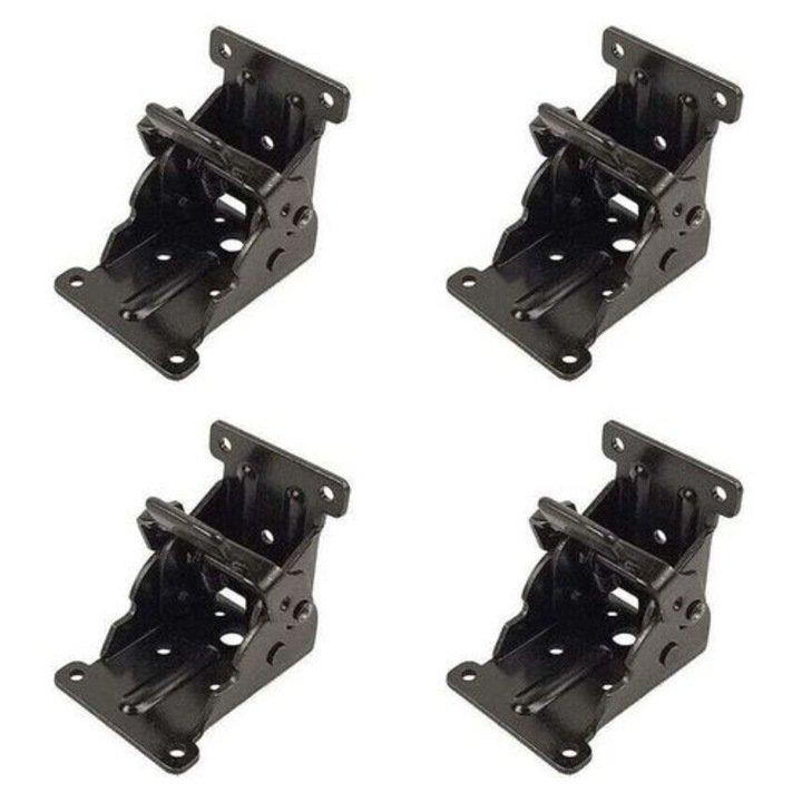 Összecsukható zsanérok, 4 db-os készlet, acél, 6.8x6.3x5cm, 90°, strapabíró, 2.5mm