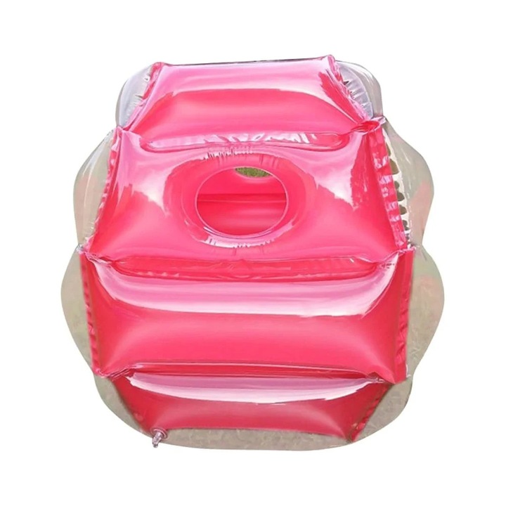 Minge gonflabila PVC, rosu, 64x64x60cm, pentru joc si exercitii in aer liber
