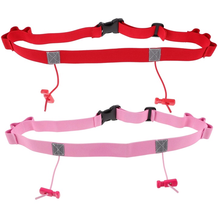 Centura alergare YANYXR set 2 buc multicolor 40x2.5x0.5cm elastica reglabila