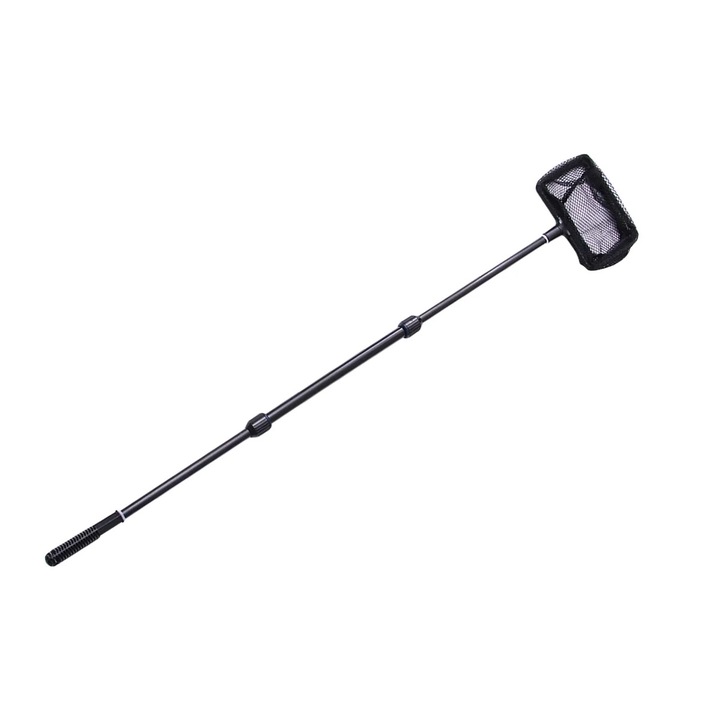 Minciog telescopic, negru, 100x15x15cm, maner plastic, plasa nylon