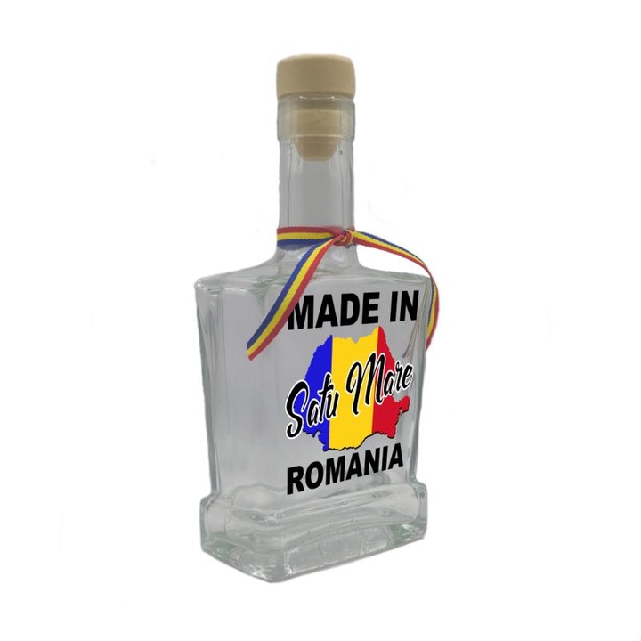 Sík üveg üzenettel, ajándékbolt szuvenír, Satu Mare Romániában készült, 500 ml, divgs179 06 26 modell