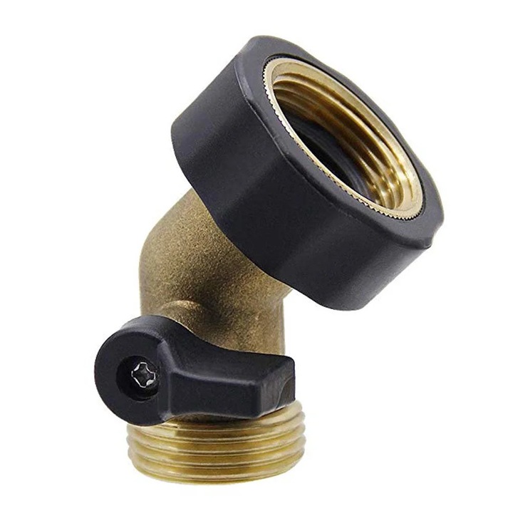 Conector furtun gradina, cupru, 6.4x3.7x5.3cm, maner confortabil