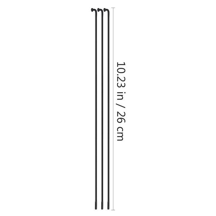 Set 32 spite bicicleta otel negru 26x0.2x0.2cm rezistente uzura