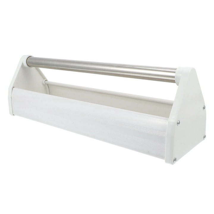Hranitoare pentru porumbei ZYBLSSBB LSM2xh6060-BCS0162717-2, plastic si inox, anti-stropire, alb, 40 x 12 x 11.5 cm