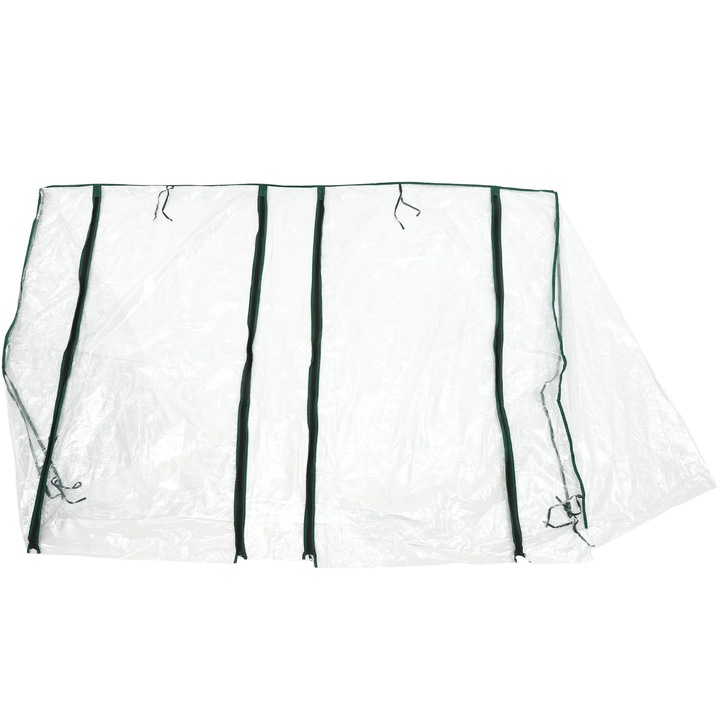 Husa mini sera gradina, fermoar, PVC, 80x60x100cm