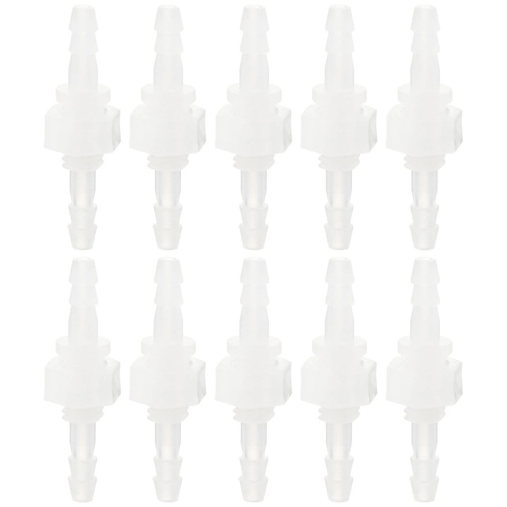Set 10 adaptoare furtun transparent 10x10mm