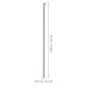 Set 30 bucati spite bicicleta otel negre 20cm