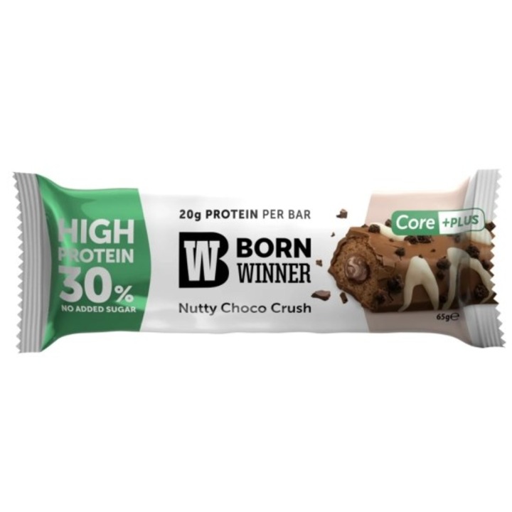 Fehérje, Born Winner, Core Plus Protein Bar, Nutty Choco Crush, 65g