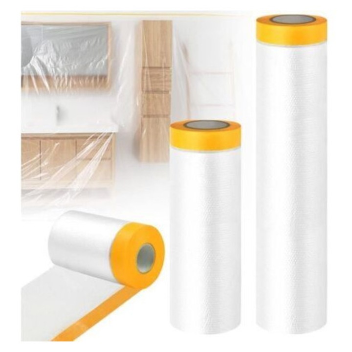 Set 3 folii de protectie, alb translucide, 55x20m 150x20m 270x20m