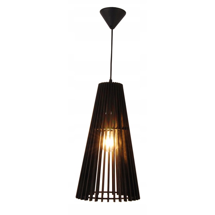 Candellux Osaka függőlámpa fekete fa 25x22.5x17.5cm