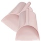 Set 2 lopeti de gunoi, plastic, roz, 24.5x22x15cm