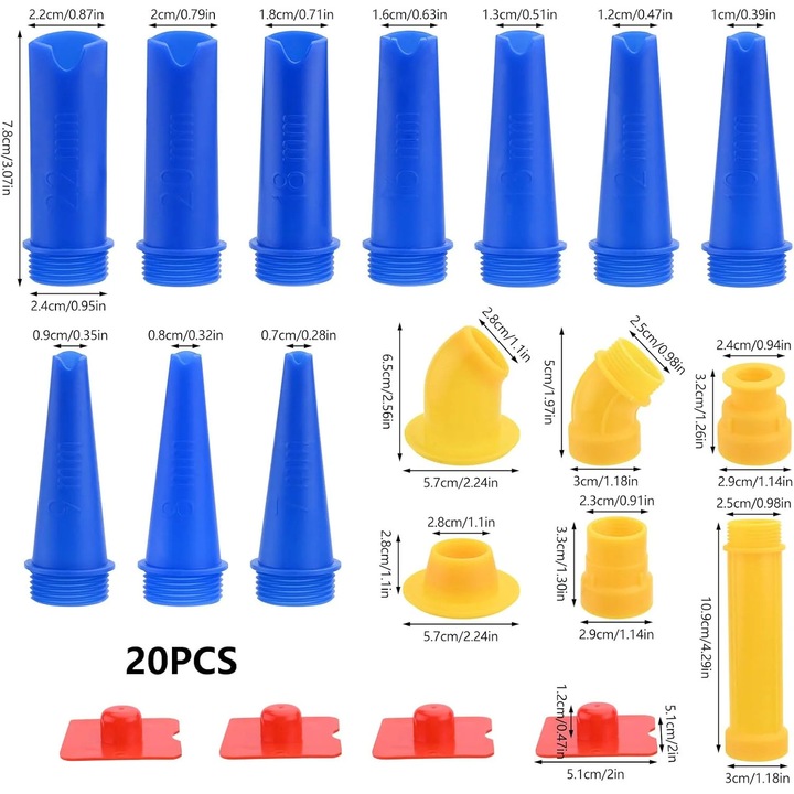Set duze aplicator chit maro 10.9x3x3cm