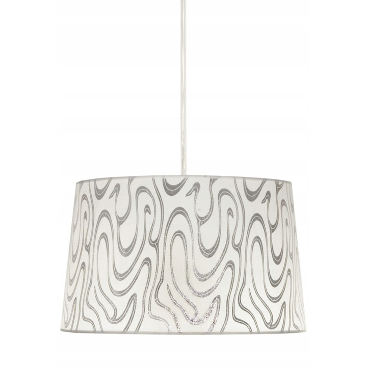 Candellux Tiger függőlámpa, fehér-ezüst, 40x40x110cm, állítható
