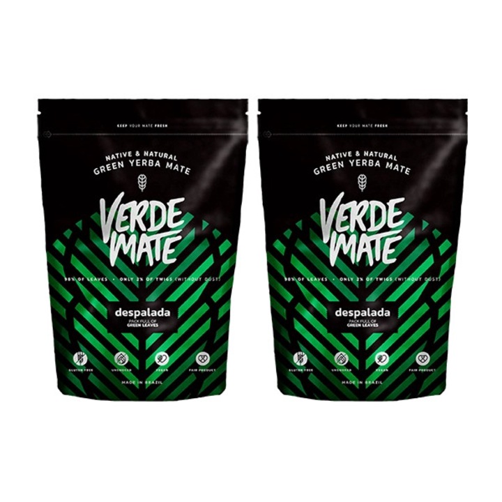Set Ceai Yerba Mate, Verde Mate, Despalada, Brazilia, Guarana Macinata, Gust Delicat, Fara Pulbere, Frunze Selectate, Paduri Salbatice, Calitate Superioara, Aroma Intensa, Cofeina Naturala, 1 kg