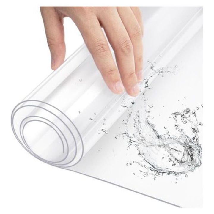 Átlátszó PVC asztalterítő 2mm, 70x120cm, hőálló, könnyen tisztítható