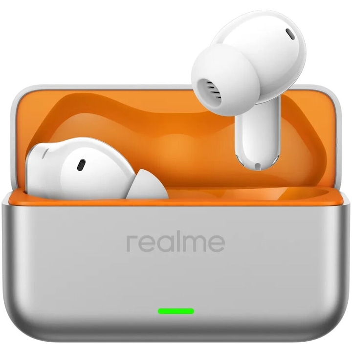 Casti Realme In-Ear, Buds T500 Pro, (Orange Mint), Gri-Portocaliu