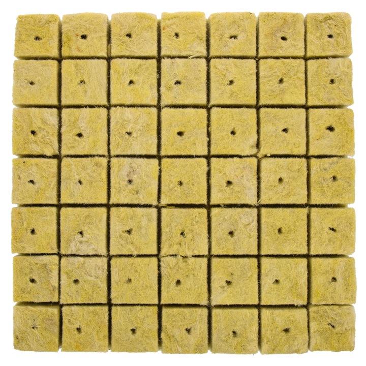 Blocuri de crestere YANYXR, 49 buc, lana minerala, 30.2x30.2x4 cm