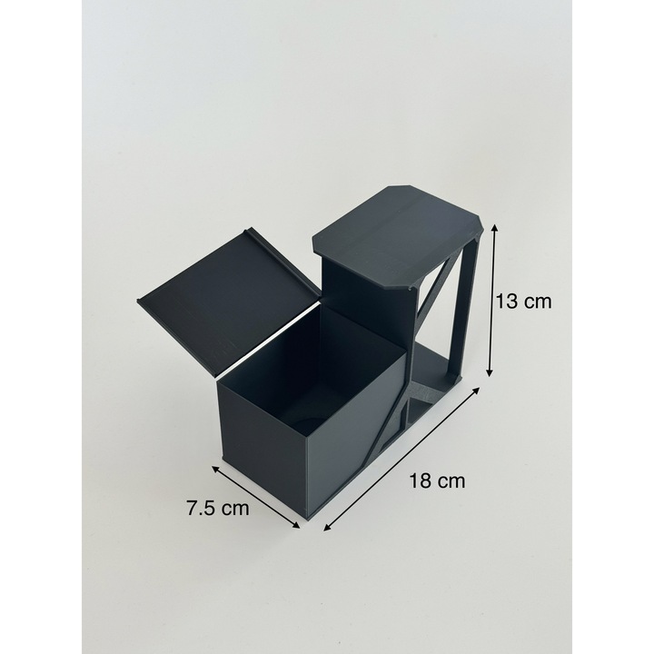 Suport Scanner pentru Scanare Rapida Carduri TCG, Carti de Joc Colectionabile, Compatibil Pokemon/MTG/Yu-Gi-Oh, Plastic Negru