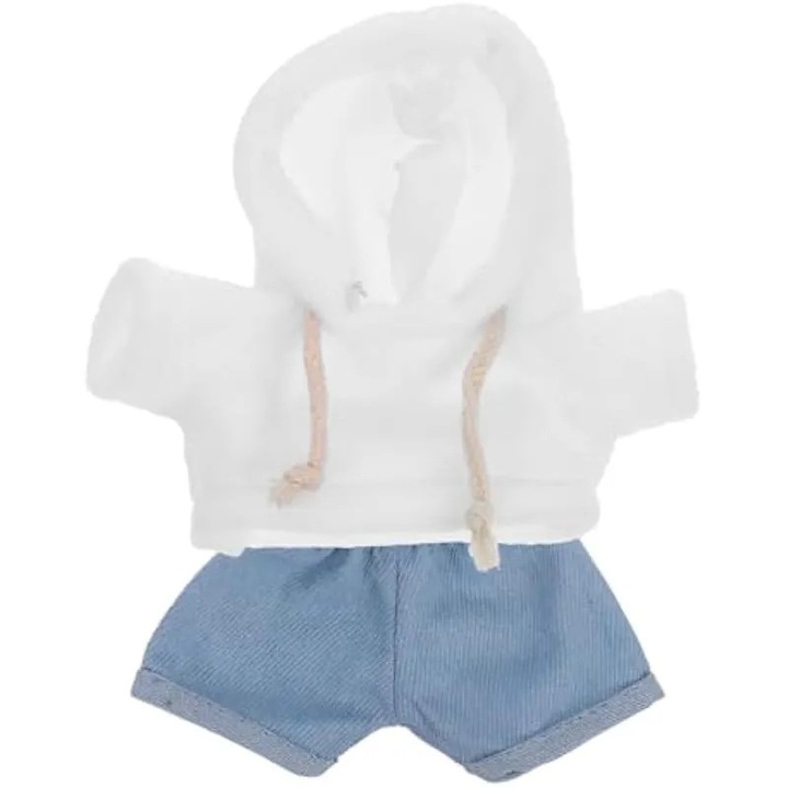 Set haine ursulet de plus costum - imbracaminte decorare ursulet rochie interschimbabila hanorac si pantaloni material textil animale haine mici haine de papusa de plus material textil