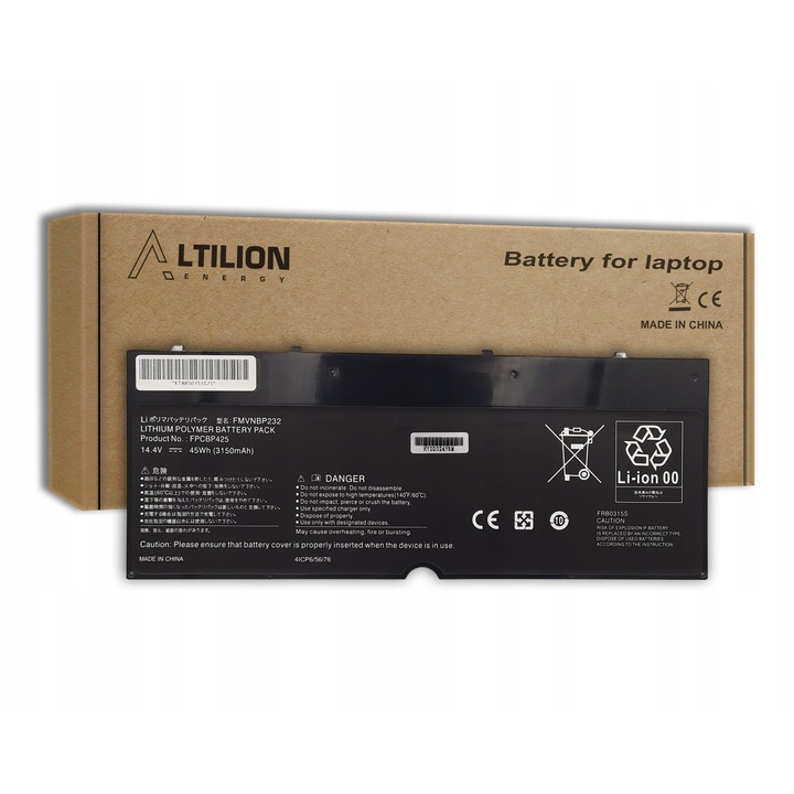 Laptop akkumulátor Altilion Energy FPCBP425 kompatibilis Fujitsu-Siemens modellekkel
