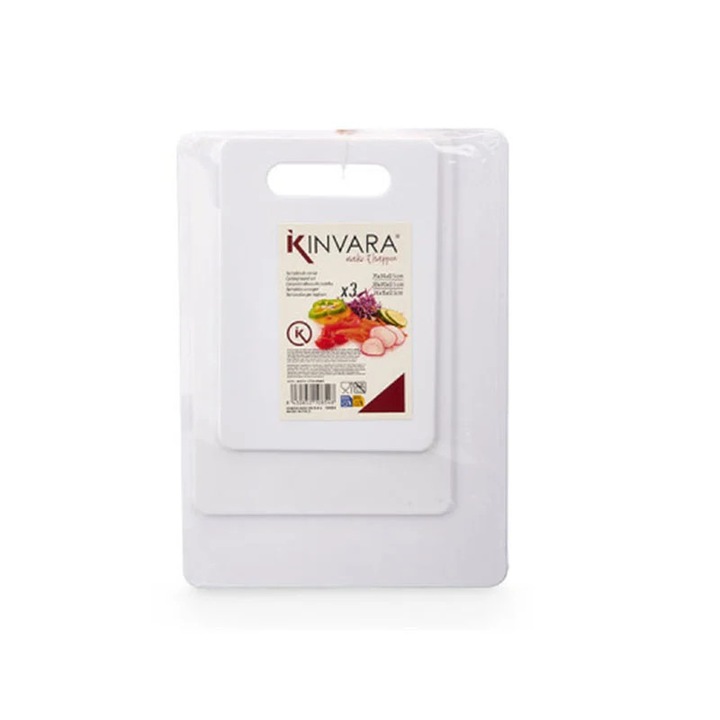 Tocător Kinvara, alb, 3 bucăți