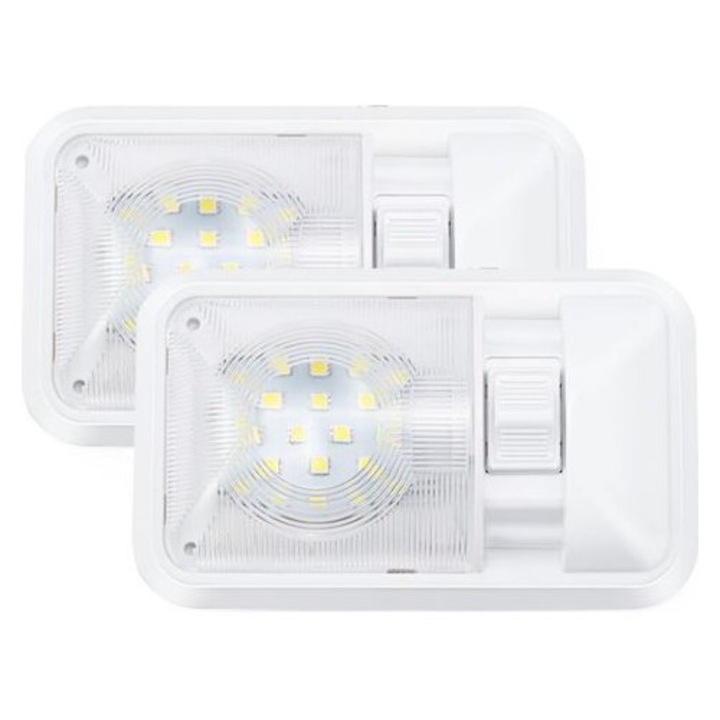 LED mennyezeti lámpa belső térbe 12V, 2 darabos szett, 320lm, természetes fehér, 28x12x4cm