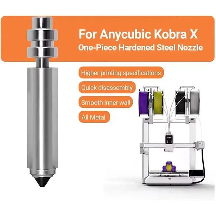 Kobra X 3D nyomtató fúvóka, sima felület