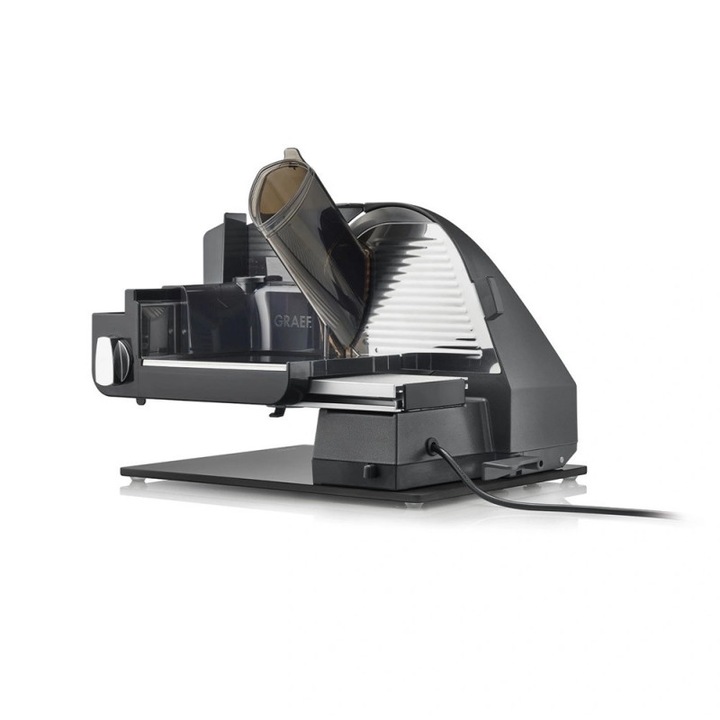 Graef Master M95 szeletelőgép, 170W, 0-20 mm, 170 mm penge, Rozsdamentes acél, Kombinált tartozék, Fekete