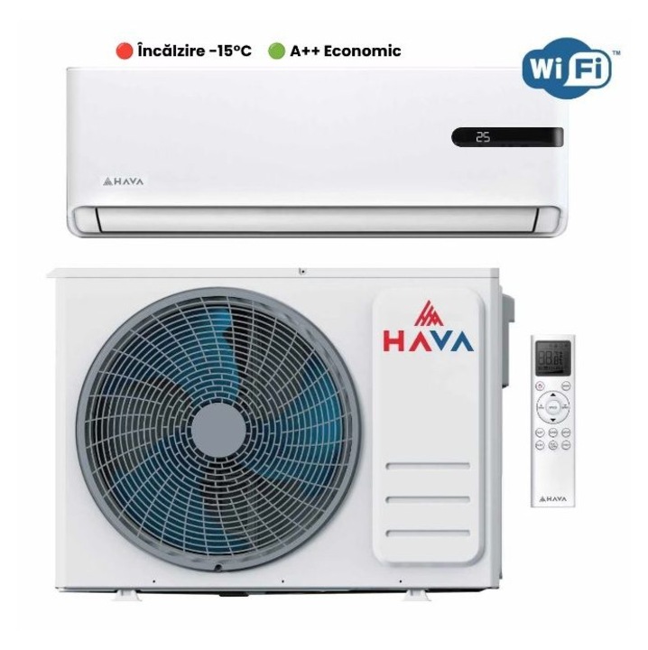 Aer conditionat Hava ComfortMax, Wi-Fi, 9000 BTU, clasa energetica A++