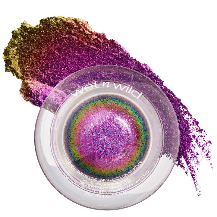 Fard de pleoape folie, Wet N Wild, Chameleon Chrome, efect multichrom, textură cremoasă, strălucire metalică intensă, pigmentare bogată, acoperire de lungă durată, formulă vegană