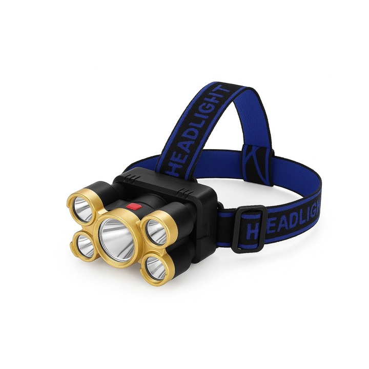 LED fejlámpa Digital One HK-05/K05, USB, 4 üzemmód, fejre