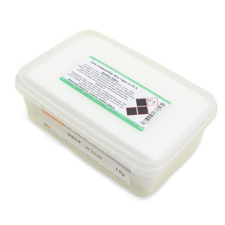 Zeni szappanalap shea vajas fehér, 1 kg