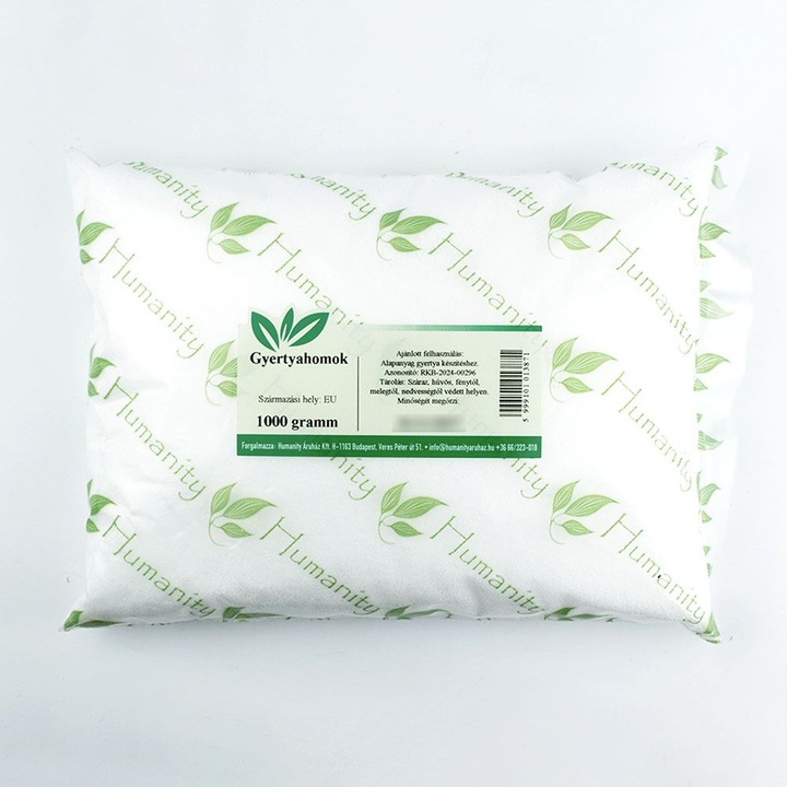Gyertyahomok fehér dekorgyertya készítéshez, 1 kg