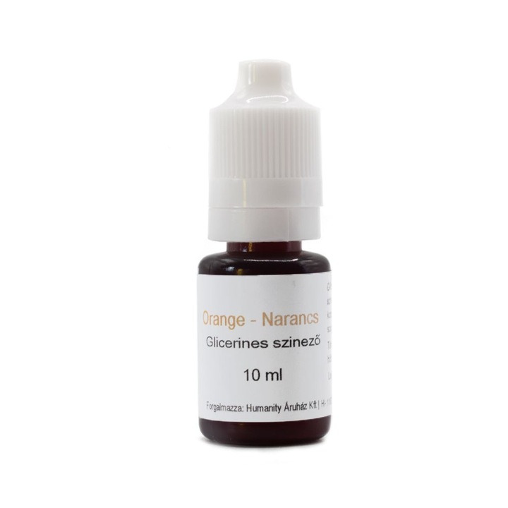 Orange - Narancs színű Glicerinbázisú folyékony szappanszínező, 10 ml