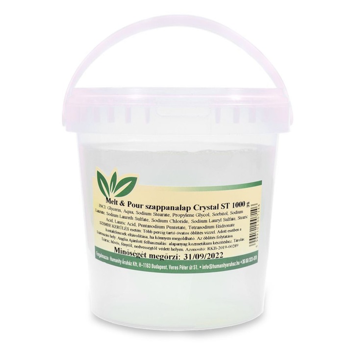Szappanalap Glicerines Crystal ST Transzparens, 1 kg