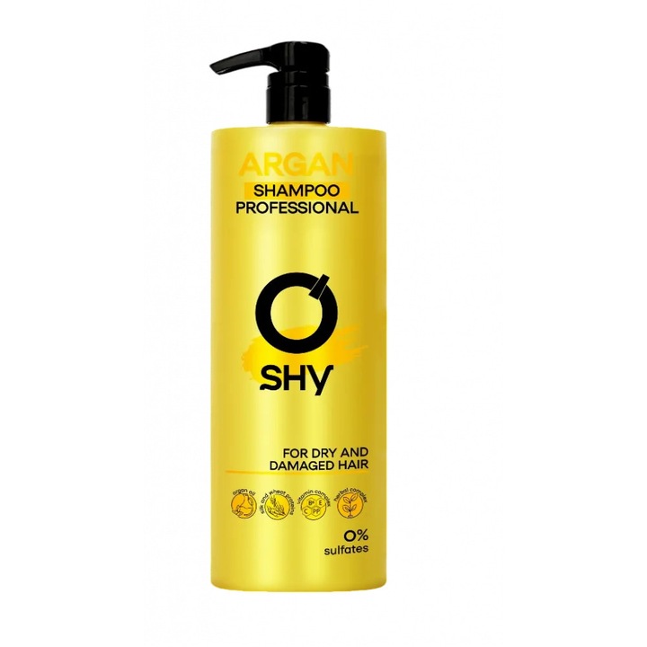 O'shy Argan Sampon Száraz És Sérült Hajra, 1000 Ml