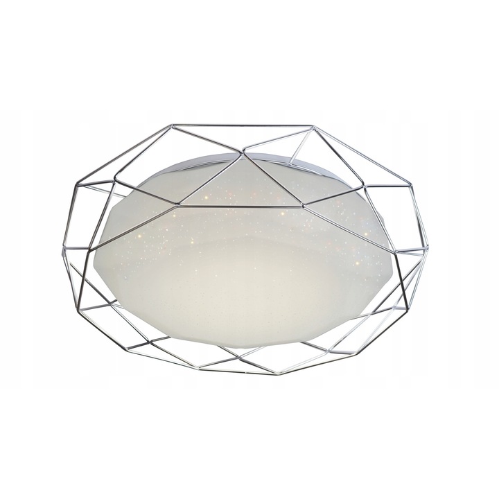 Candellux SVEN LED 16W mennyezeti lámpa, fehér króm 43x43x8.3cm