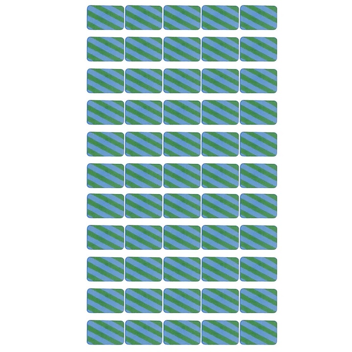 Refiluri placute anti-tantari ZYBLSSBB LSM2xh11589-BCS0154148, pentru aparat electric, fara fum, 60 buc., verde/albastru, 3.5 x 2 x 0.3 cm