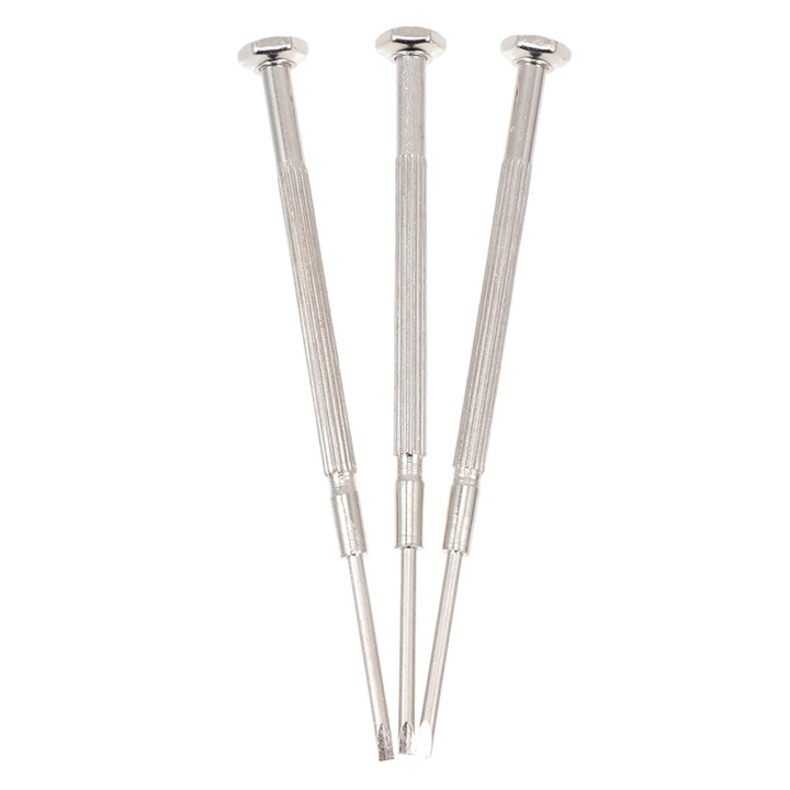 Set surubelnite metalice pentru instrumente de suflat, argintiu, 8.6x0.9x0.9cm