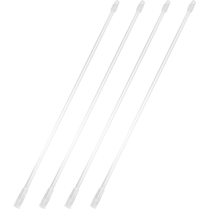 Set 4 bete pentru perdele, multicolor, 43.5x1x1cm, rezistente si usoare