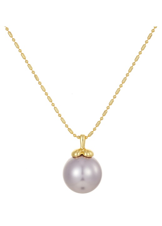 Colier stil francez sub gat cu perla mama de strida lucioasa, placat cu aur 18K, lant reglabil 42 cm + extensie 5 cm, bijuterie lux eleganta pentru femei, cadou perfect Ziua Indragostitilor si 8 Martie